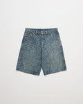 Hysteric Glamour Zebra Print Denim Short