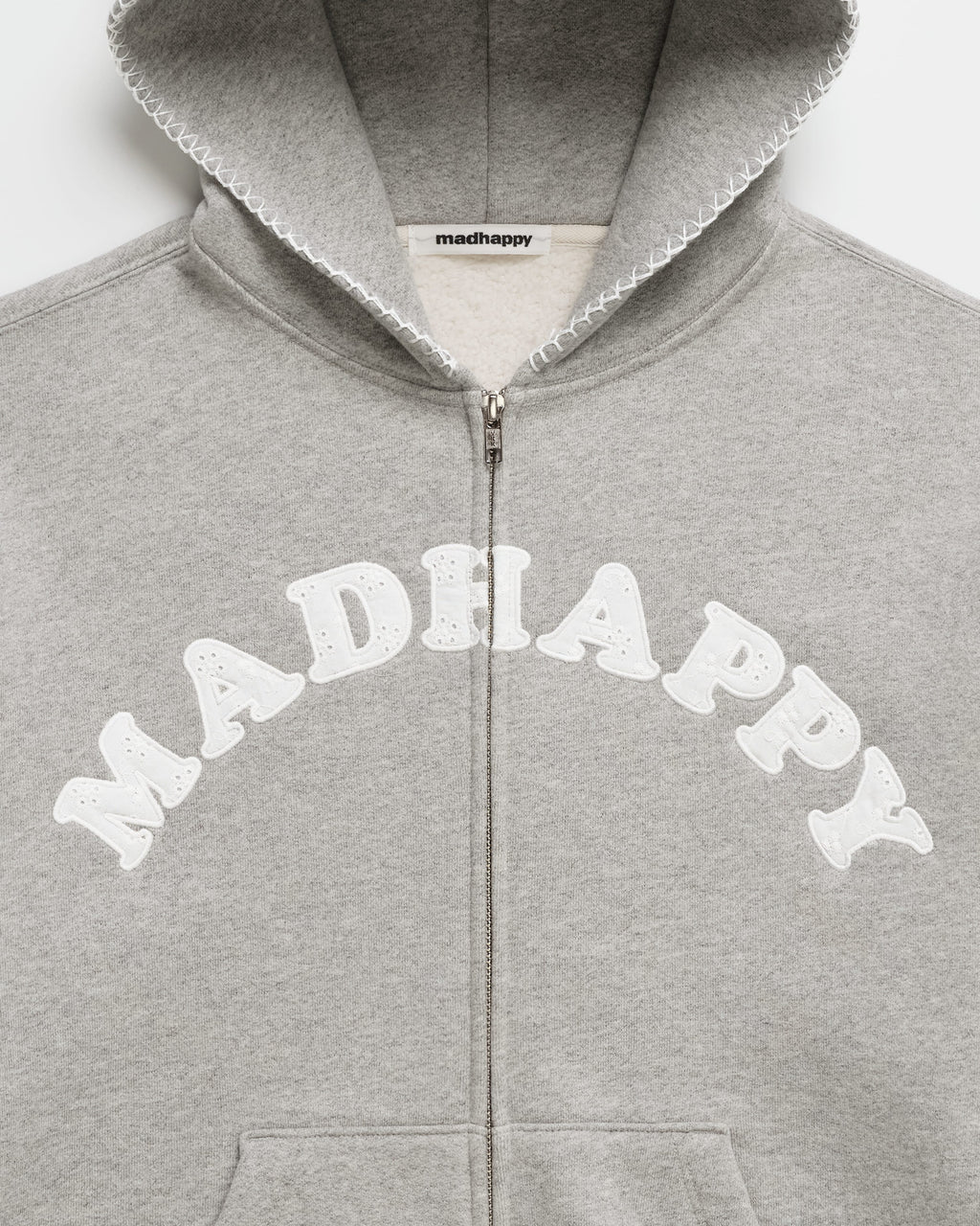 Eyelet Cooper Fleece Zip Up