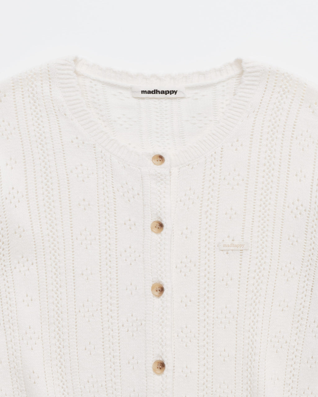 Pointelle Knit Cardigan