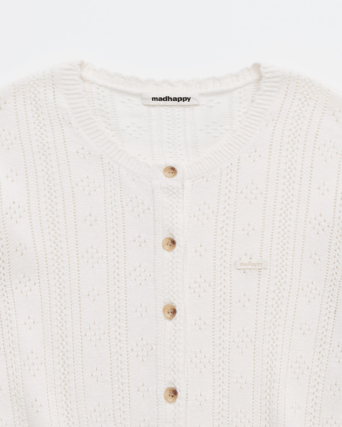 Pointelle Knit Cardigan
