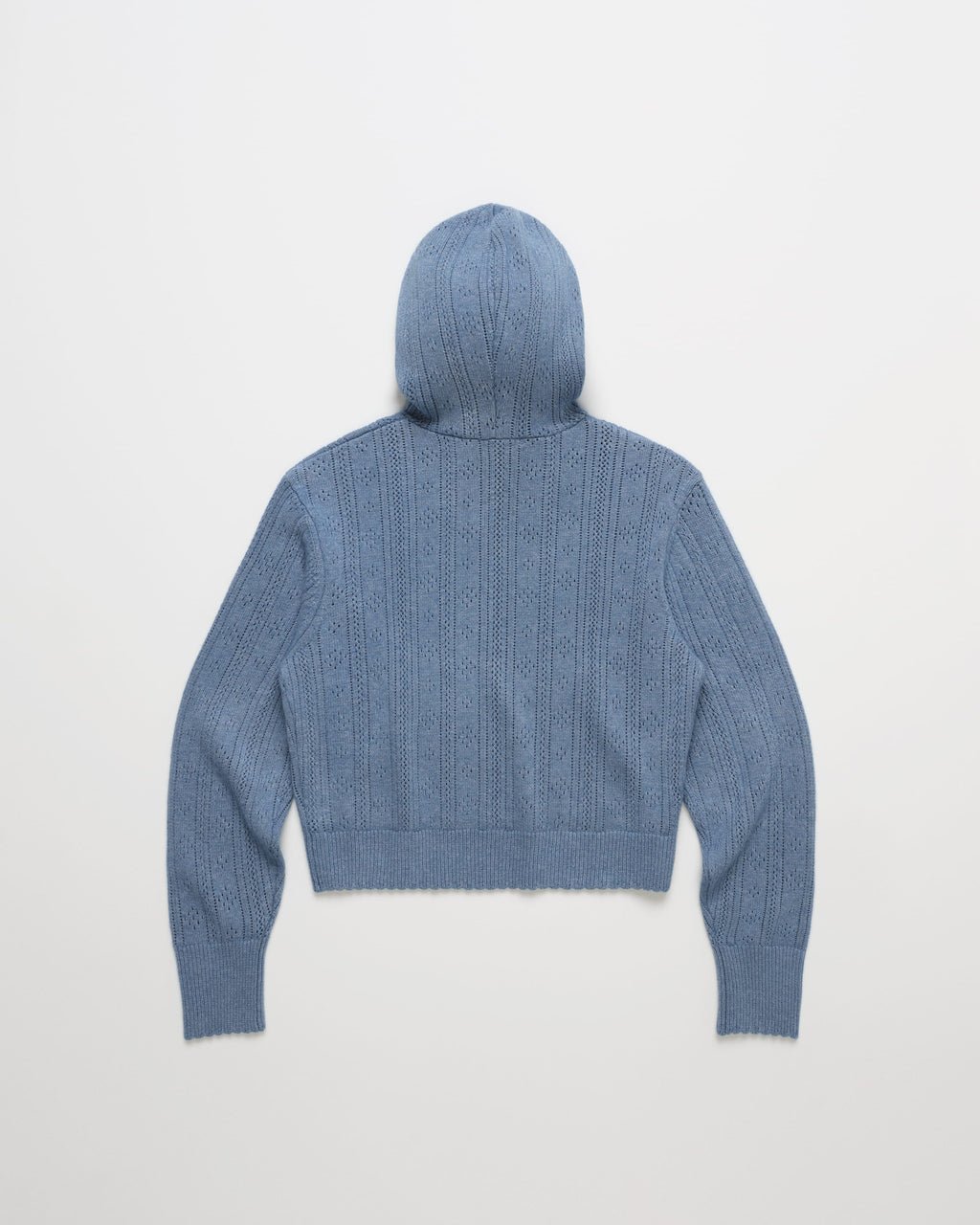 Pointelle Pullover Sweater Hoodie