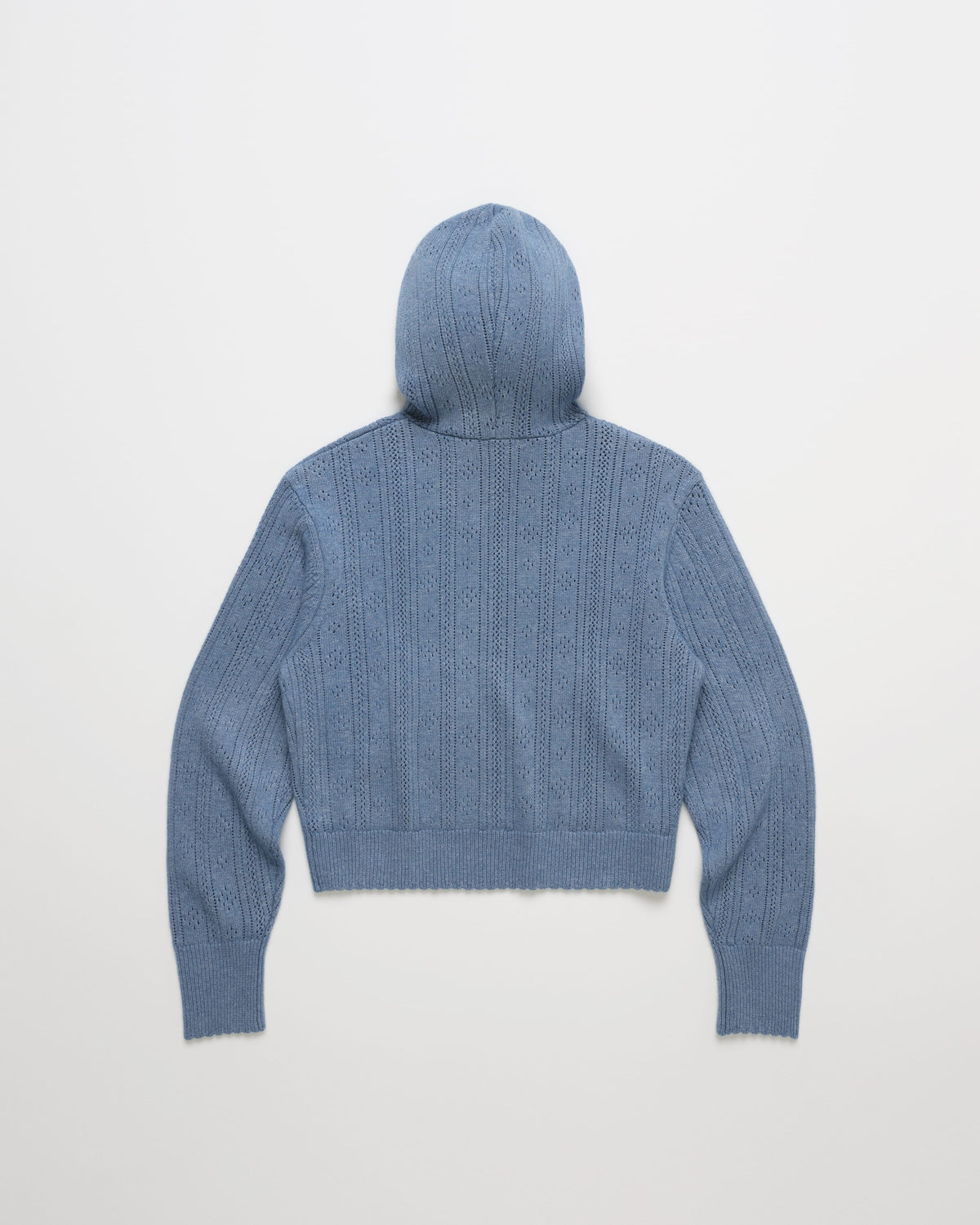 Pointelle Pullover Sweater Hoodie