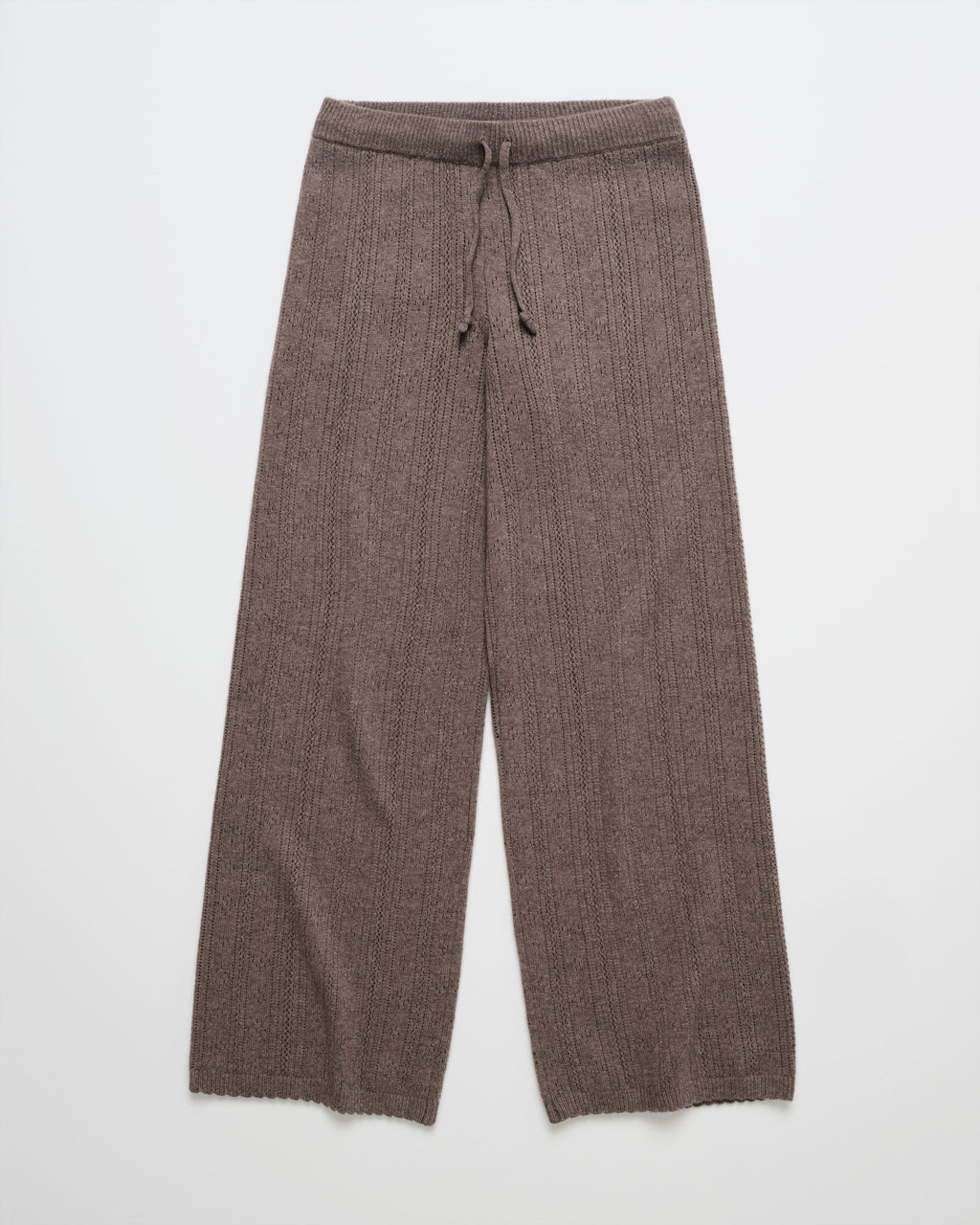 Pointelle Sweater Straight Leg