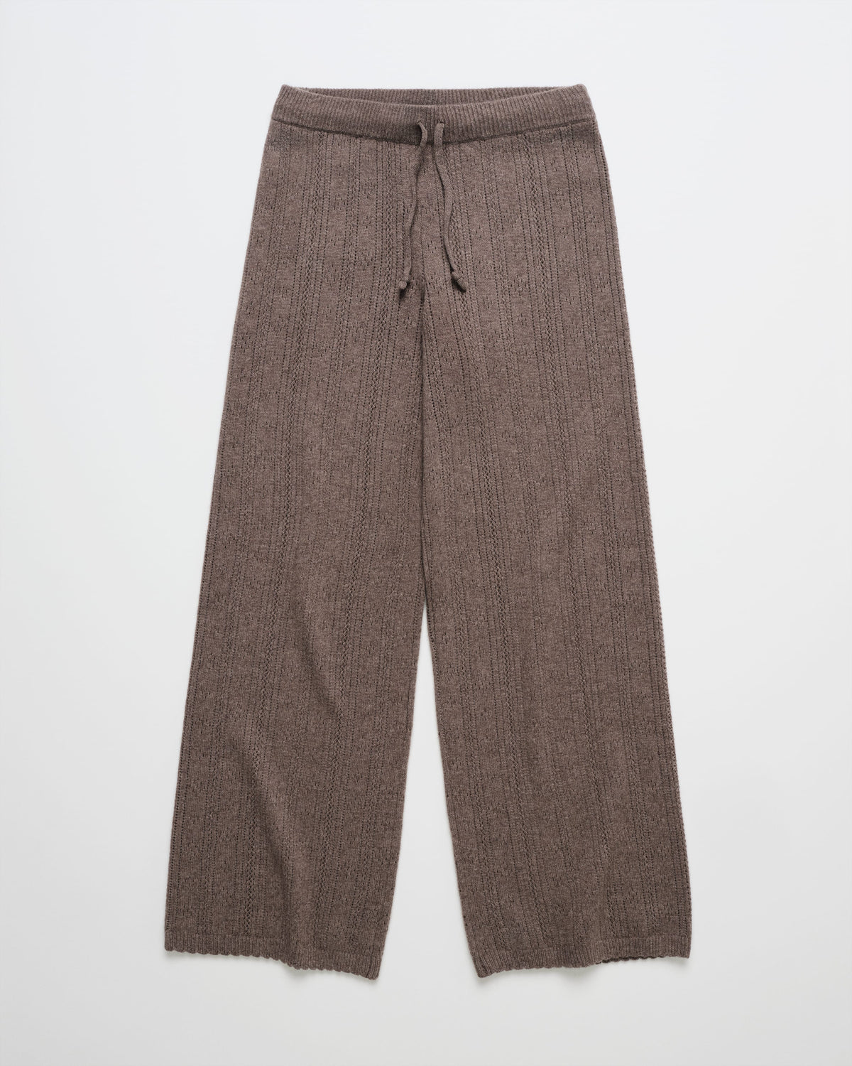 Pointelle Sweater Straight Leg