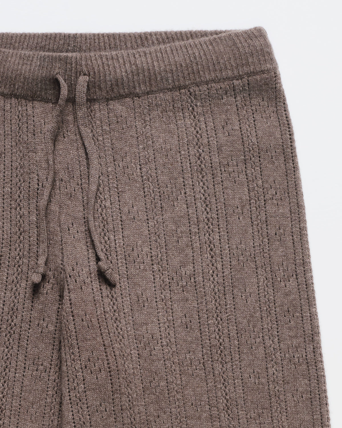 Pointelle Sweater Straight Leg