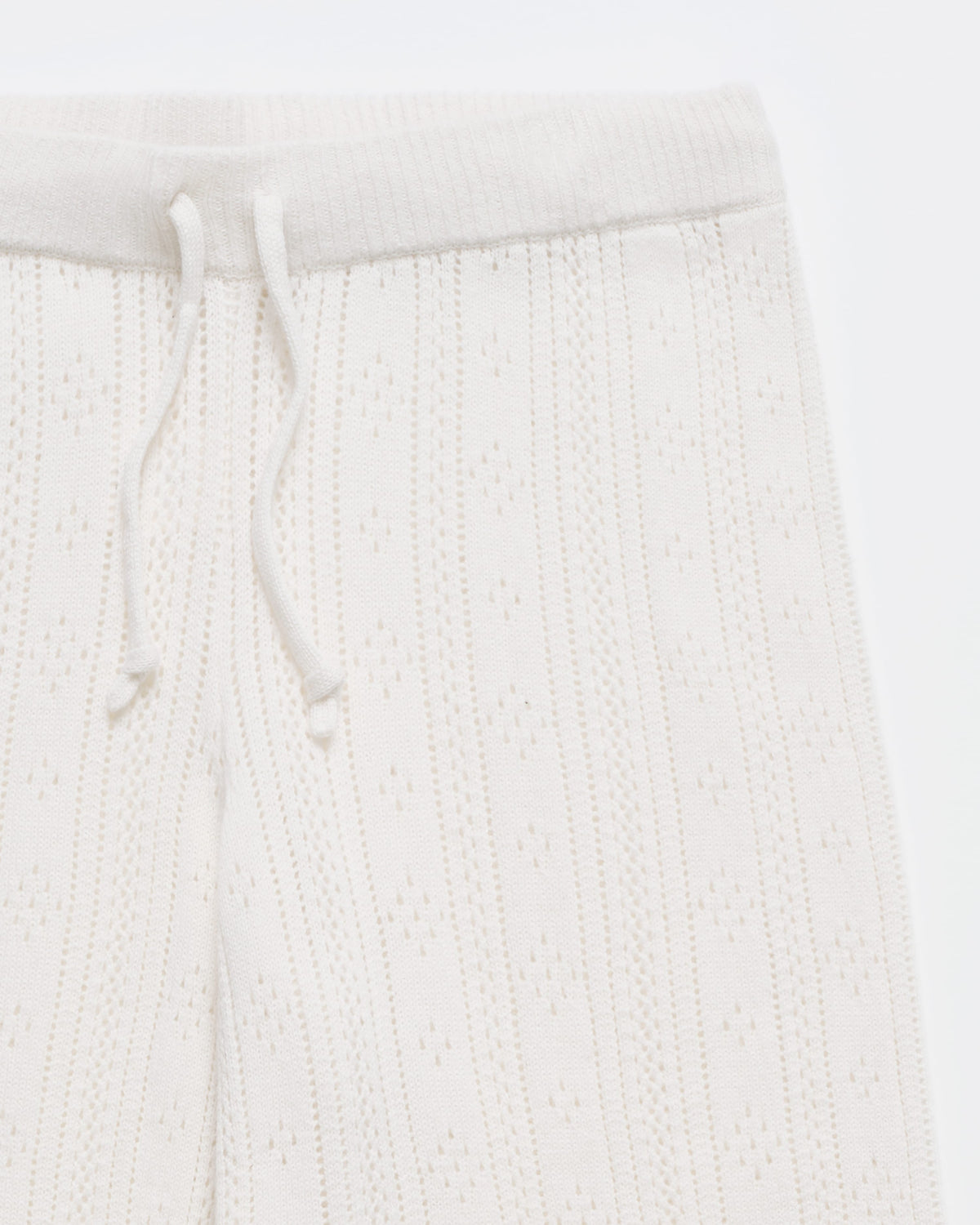 Pointelle Sweater Straight Leg
