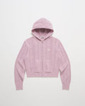 Pointelle Sweater Zip Up