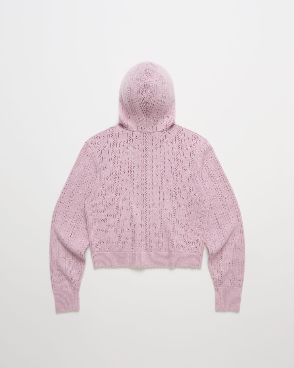 Pointelle Sweater Zip Up