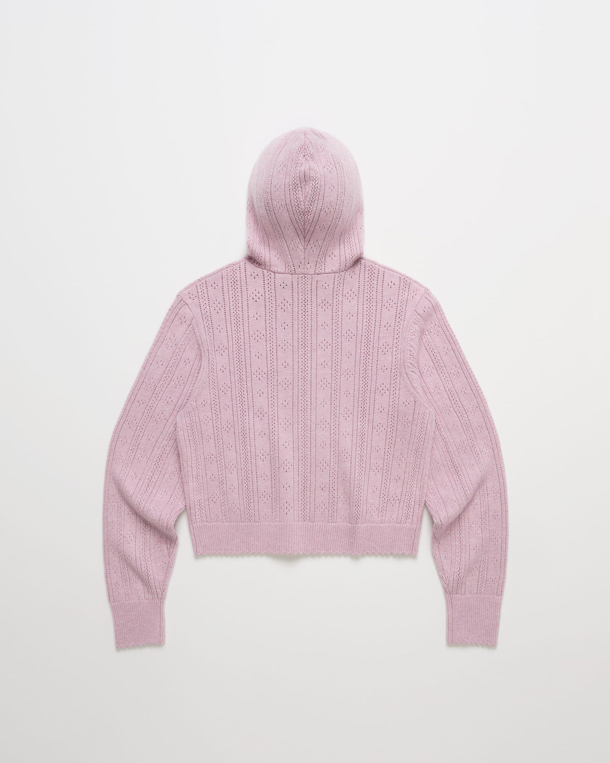 Pointelle Sweater Zip Up