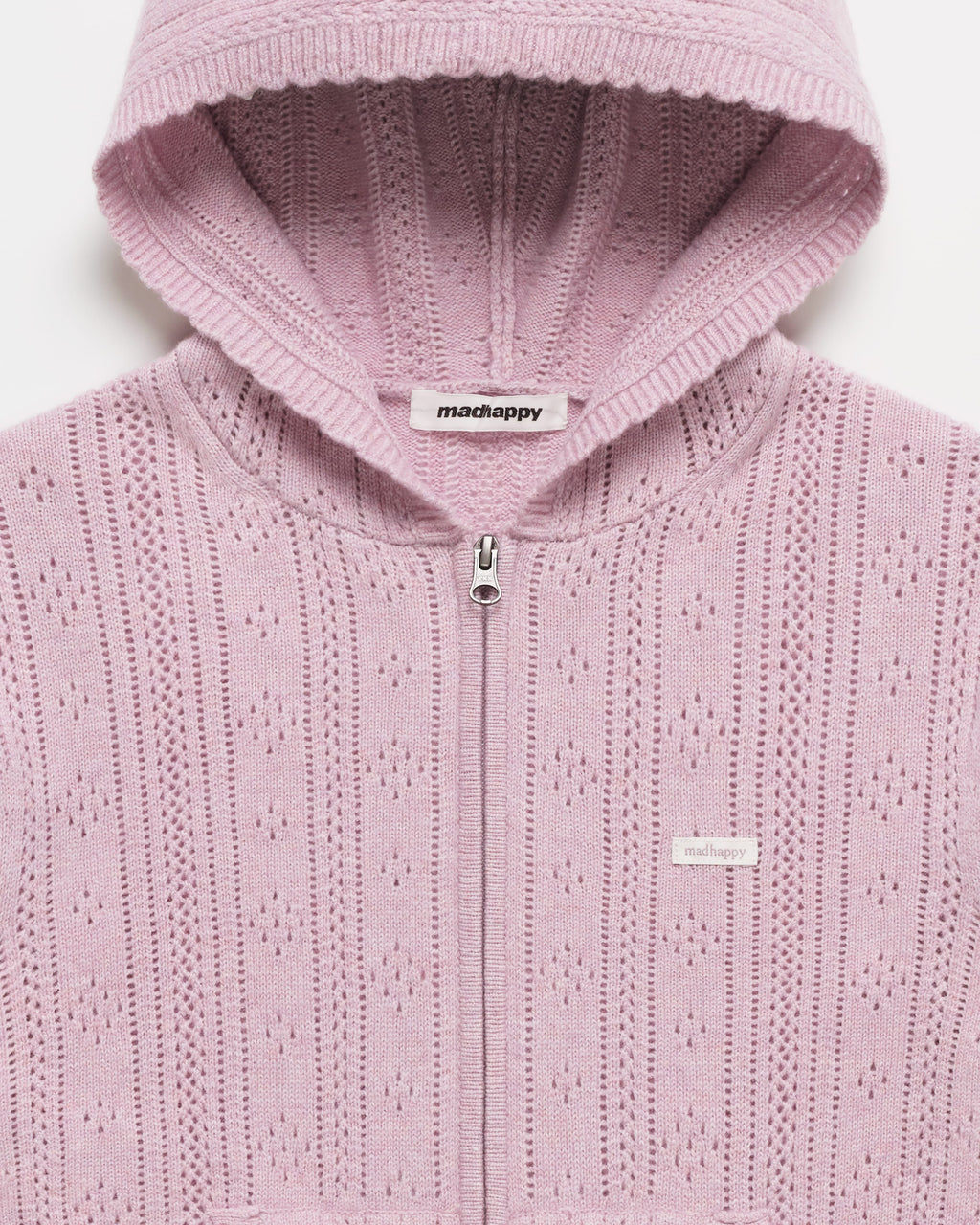 Pointelle Sweater Zip Up