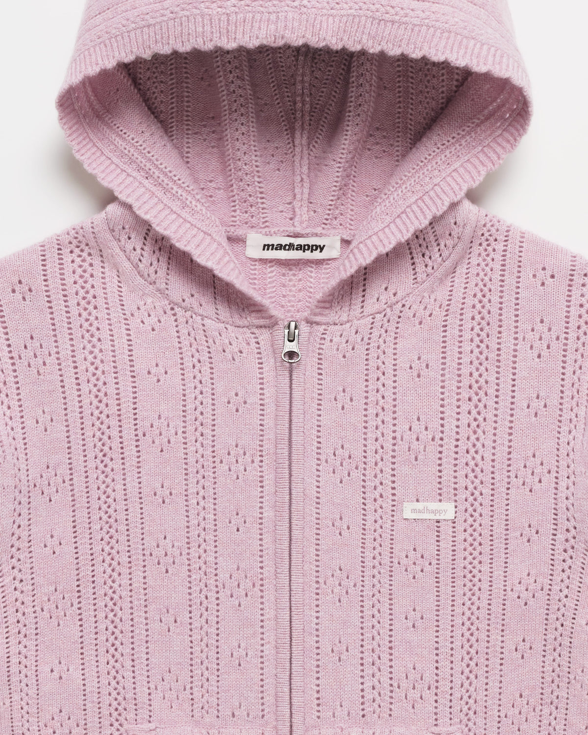 Pointelle Sweater Zip Up