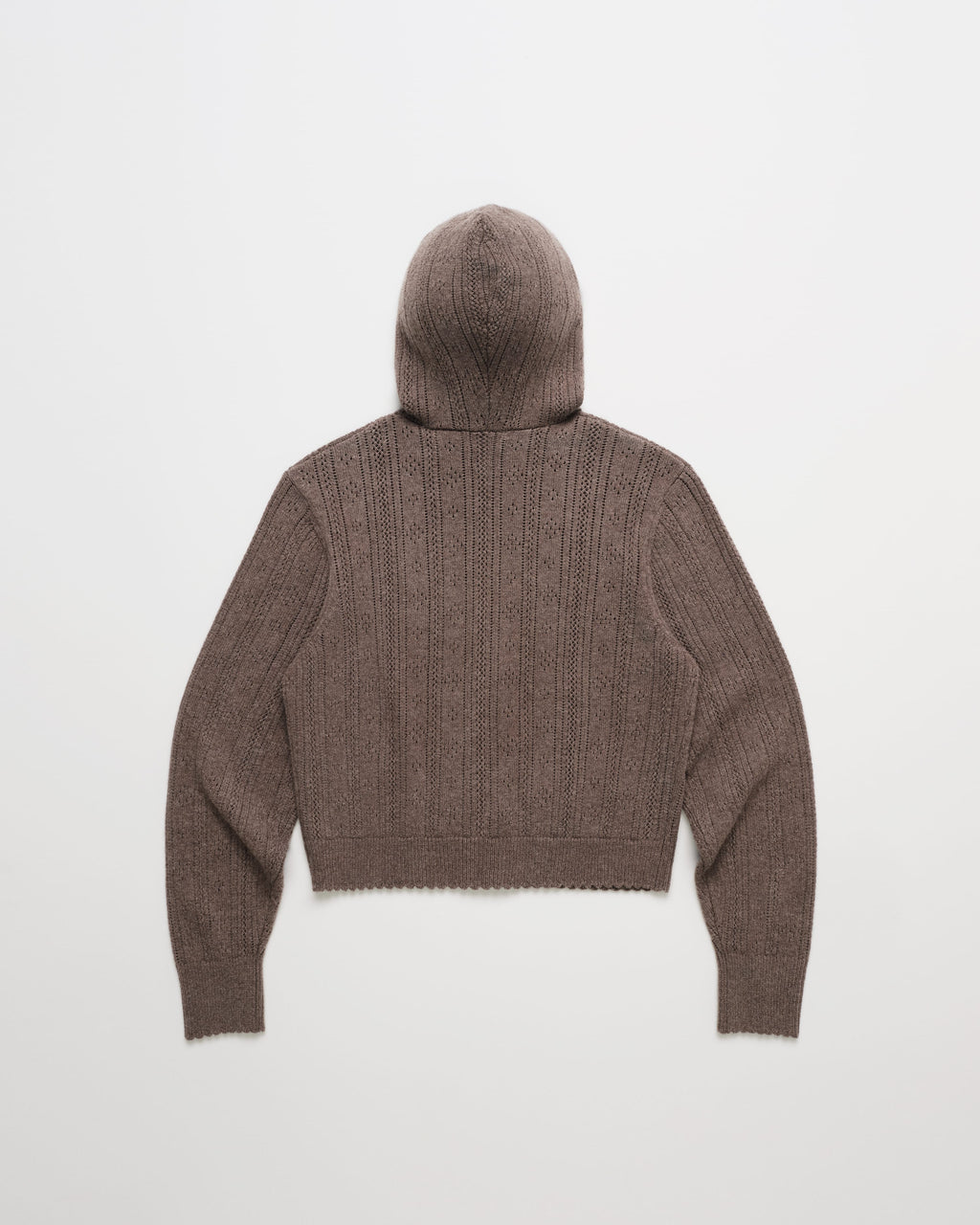 Pointelle Sweater Zip Up