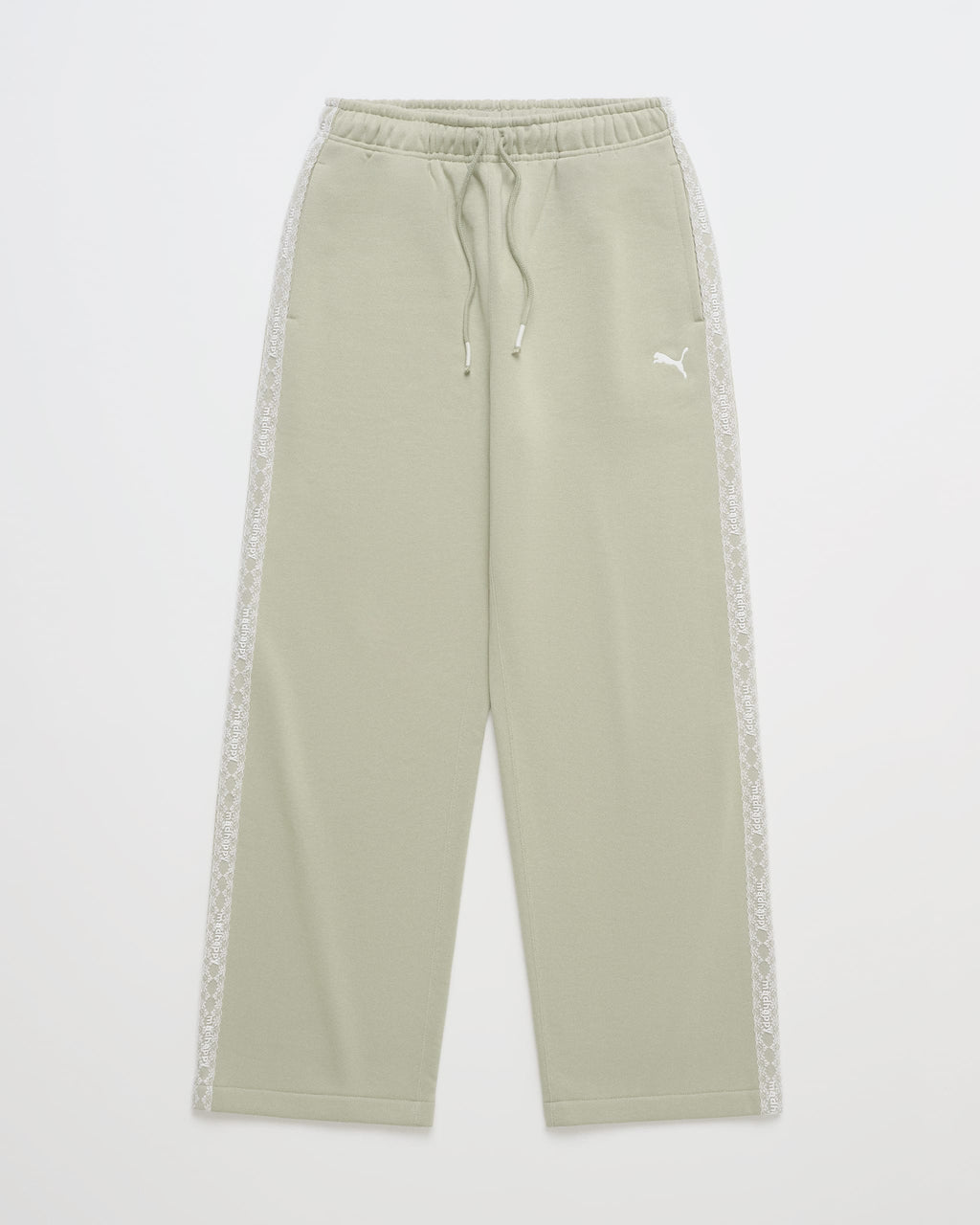 PUMA Lace Trim Fleece Straight Sweatpant