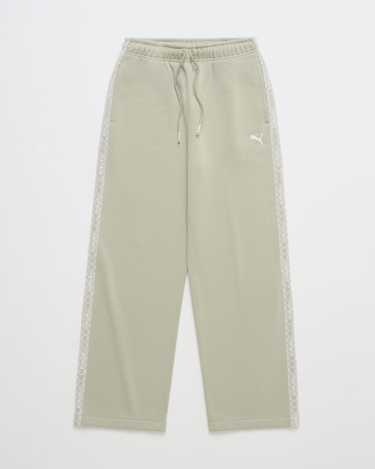 PUMA Lace Trim Fleece Straight Sweatpant