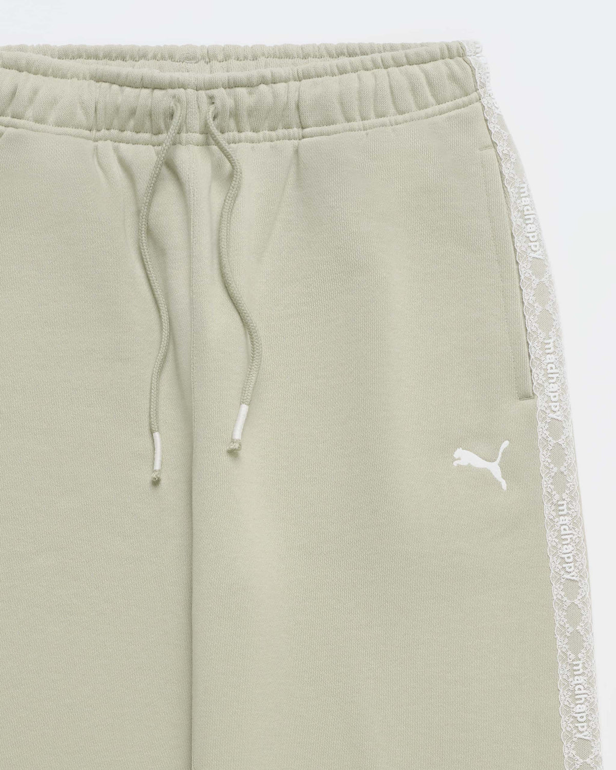 PUMA Lace Trim Fleece Straight Sweatpant