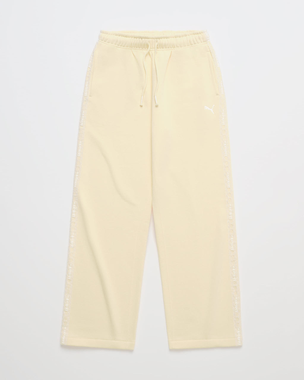 PUMA Lace Trim Fleece Straight Sweatpant