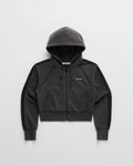 Lounge Cropped French Terry Zip Up