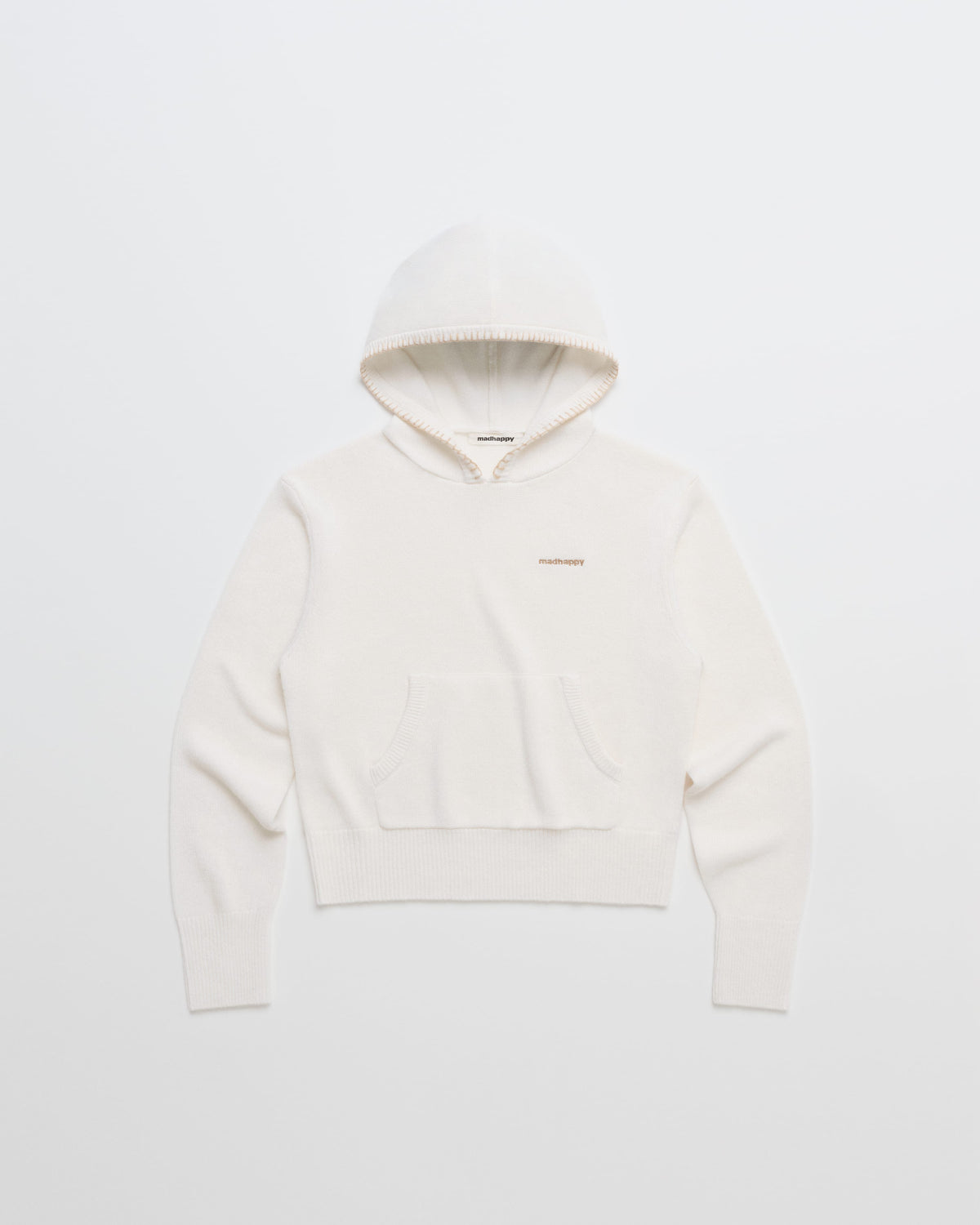 Shrunken Pullover Sweater Hoodie