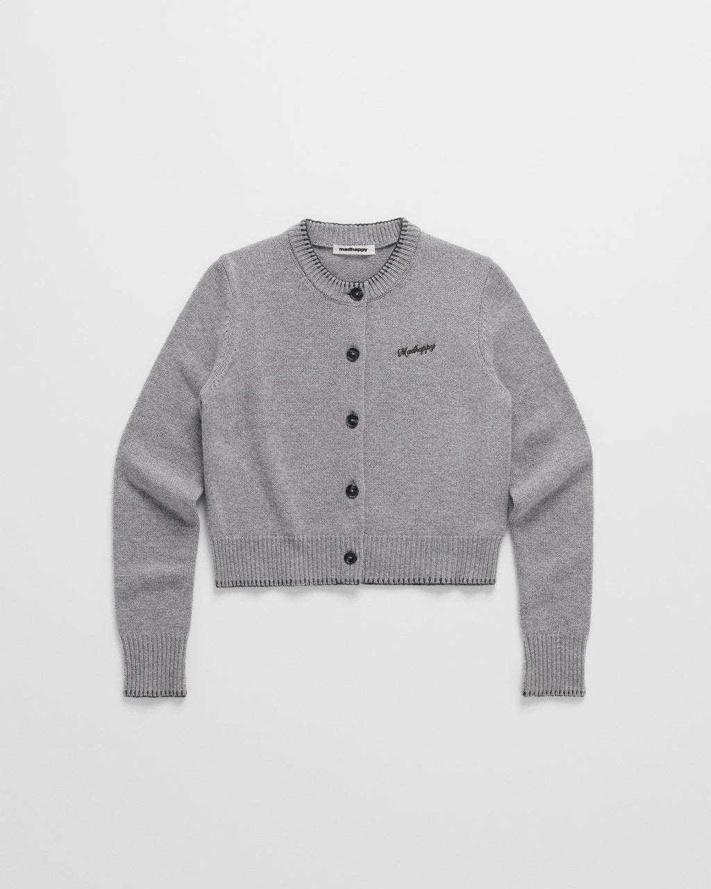 Knit Crewneck Cardigan