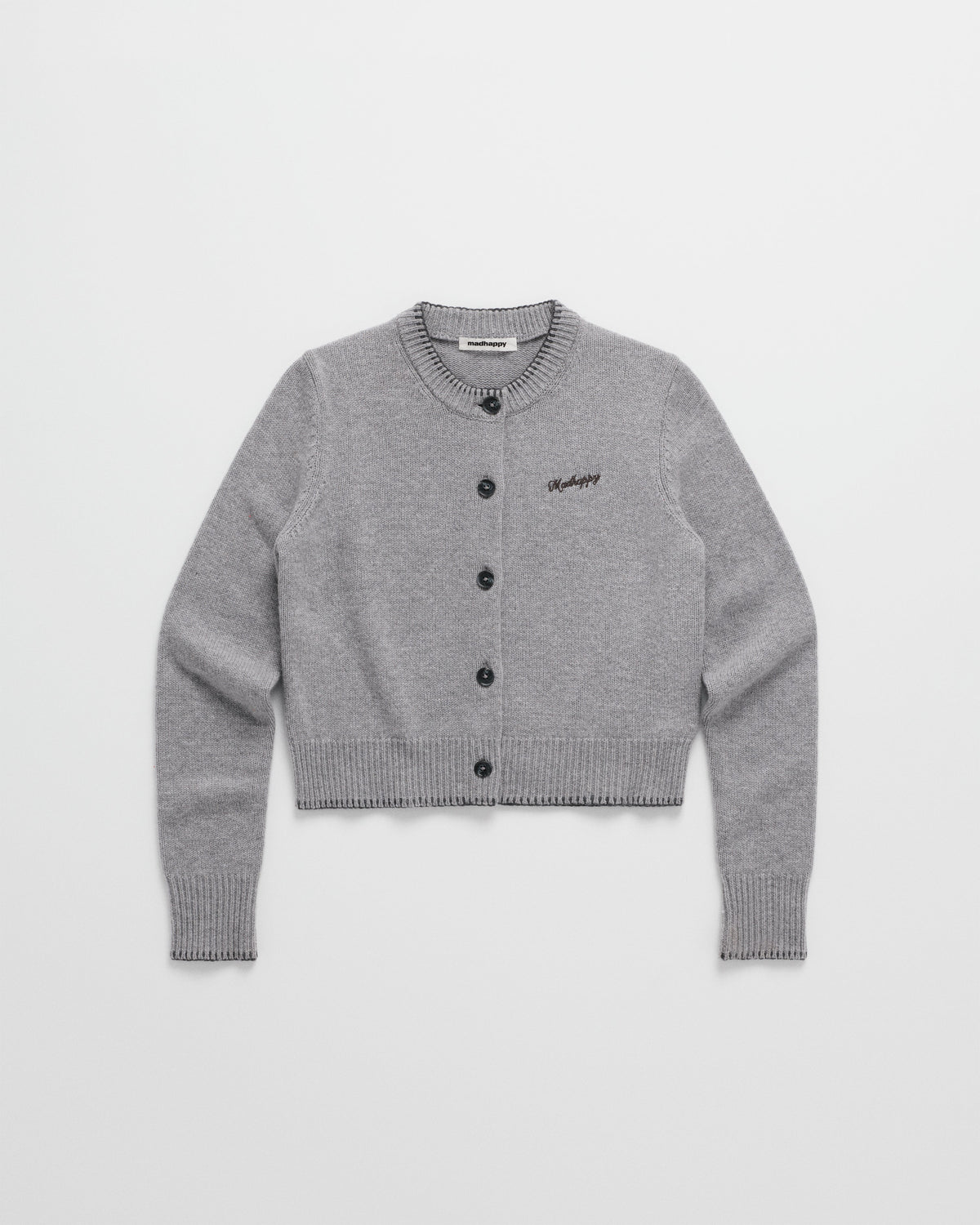 Knit Crewneck Cardigan