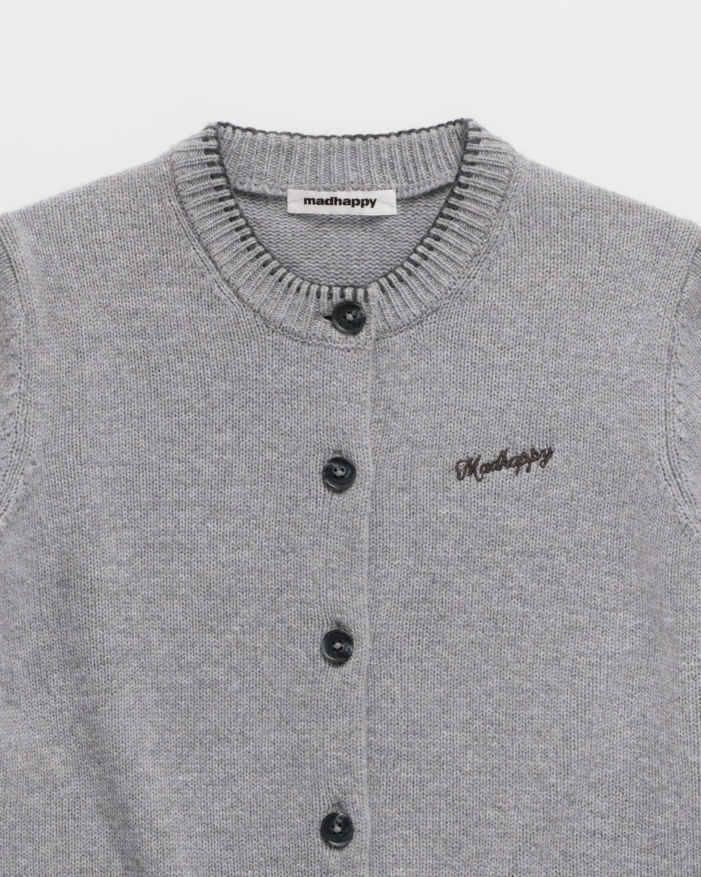 Knit Crewneck Cardigan