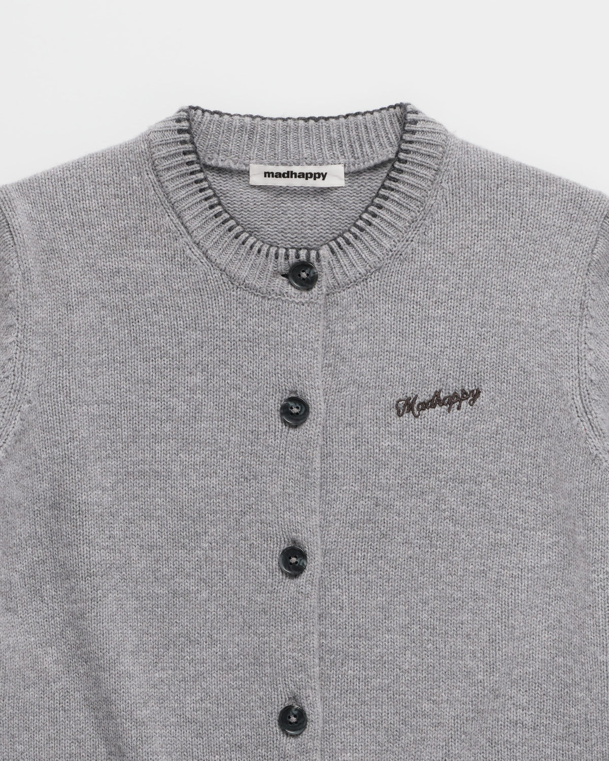 Knit Crewneck Cardigan