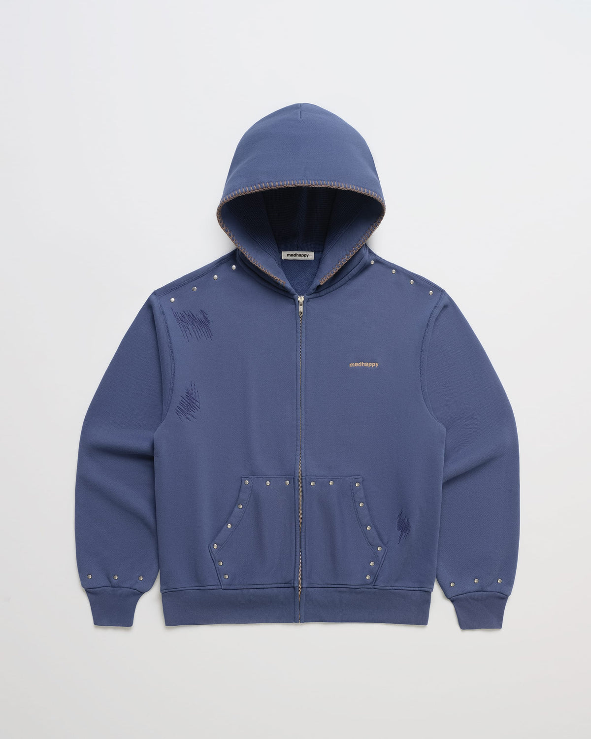 Studded Midweight Fleece Zip Up