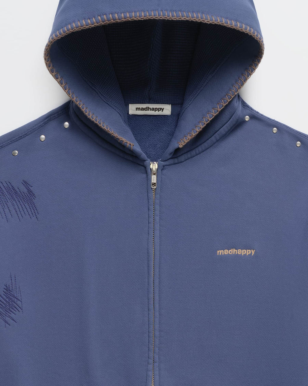 Studded Midweight Fleece Zip Up