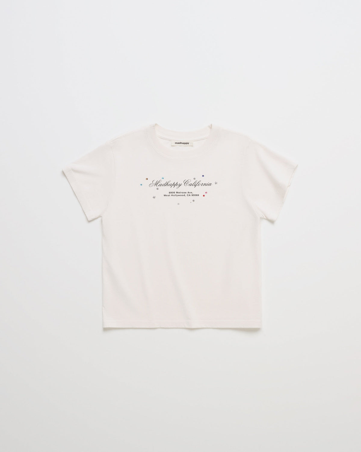 Studded Script Shrunken Tee