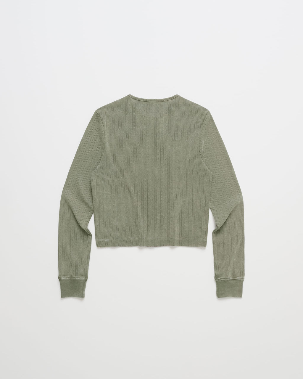 Hanes Pointelle Crewneck Cardigan