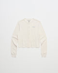 Hanes Pointelle Crewneck Cardigan