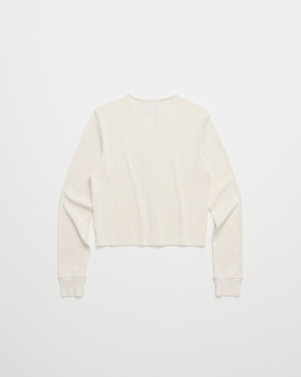 Hanes Pointelle Crewneck Cardigan