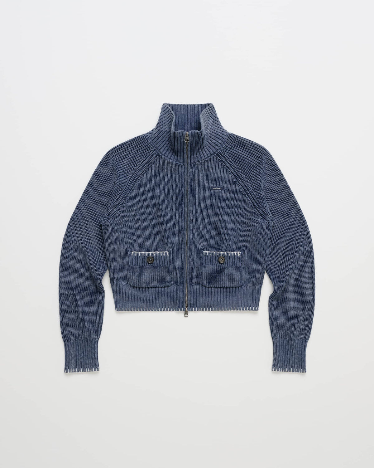 Washed Knit Full Zip