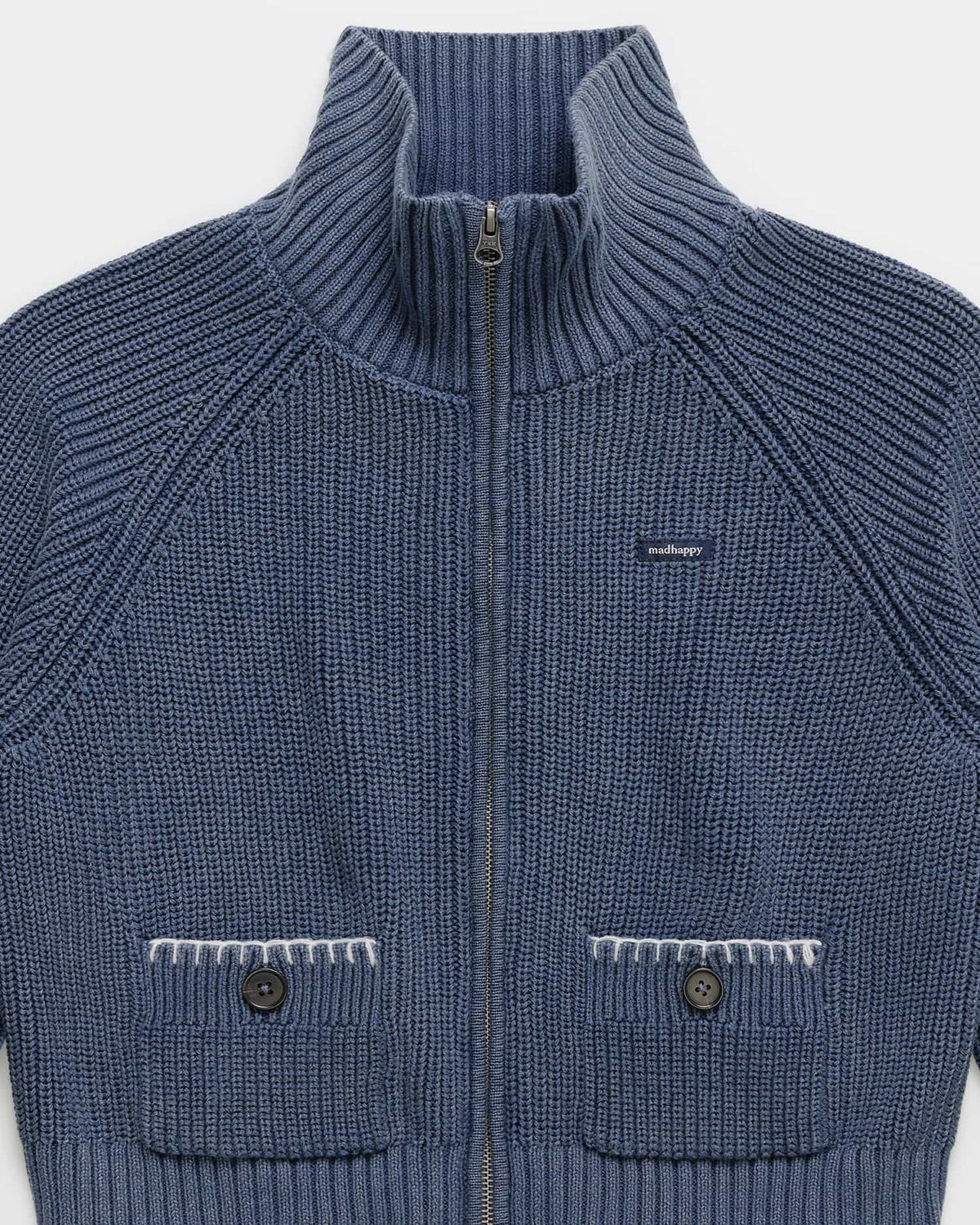 Washed Knit Full Zip
