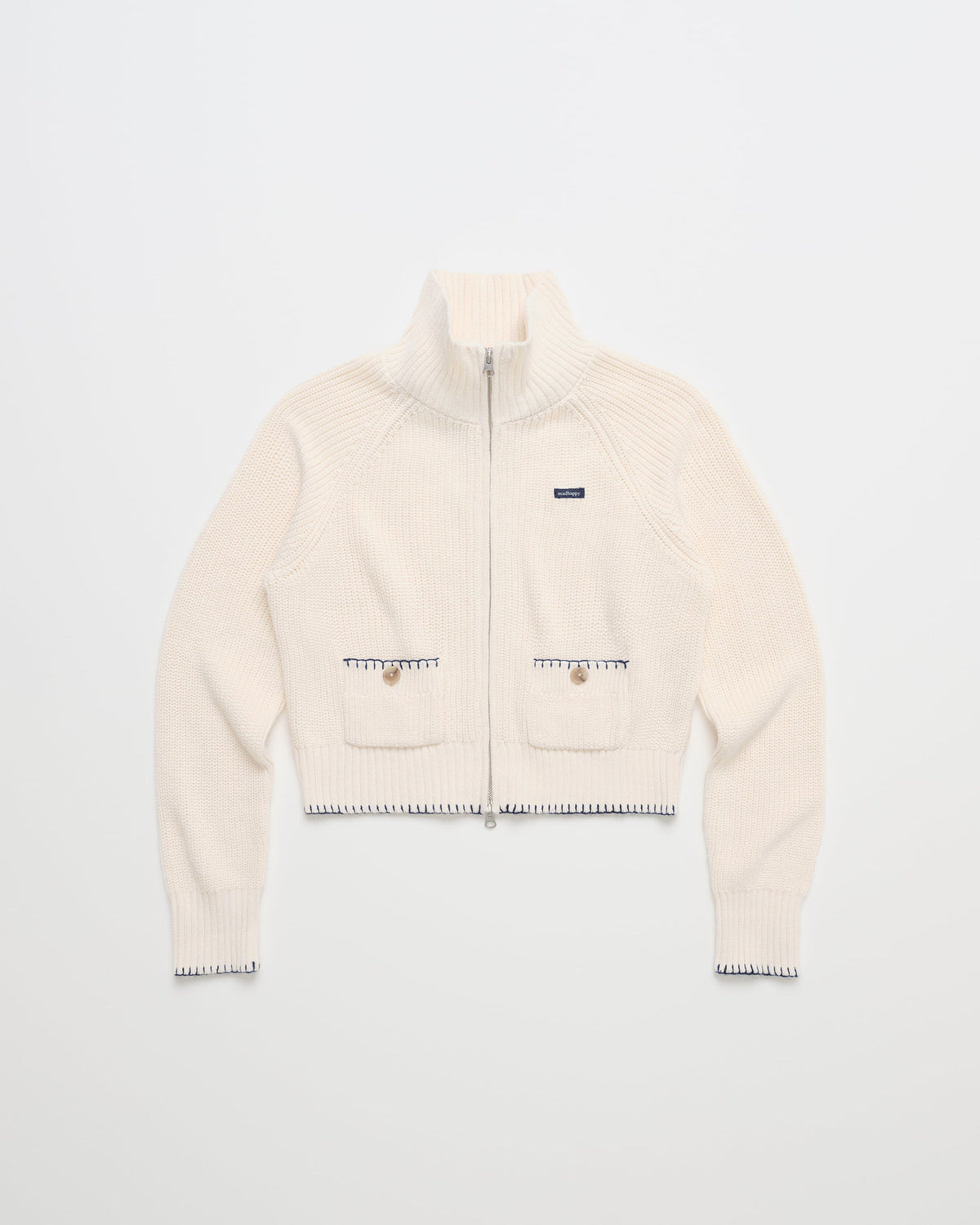 Washed Knit Full Zip