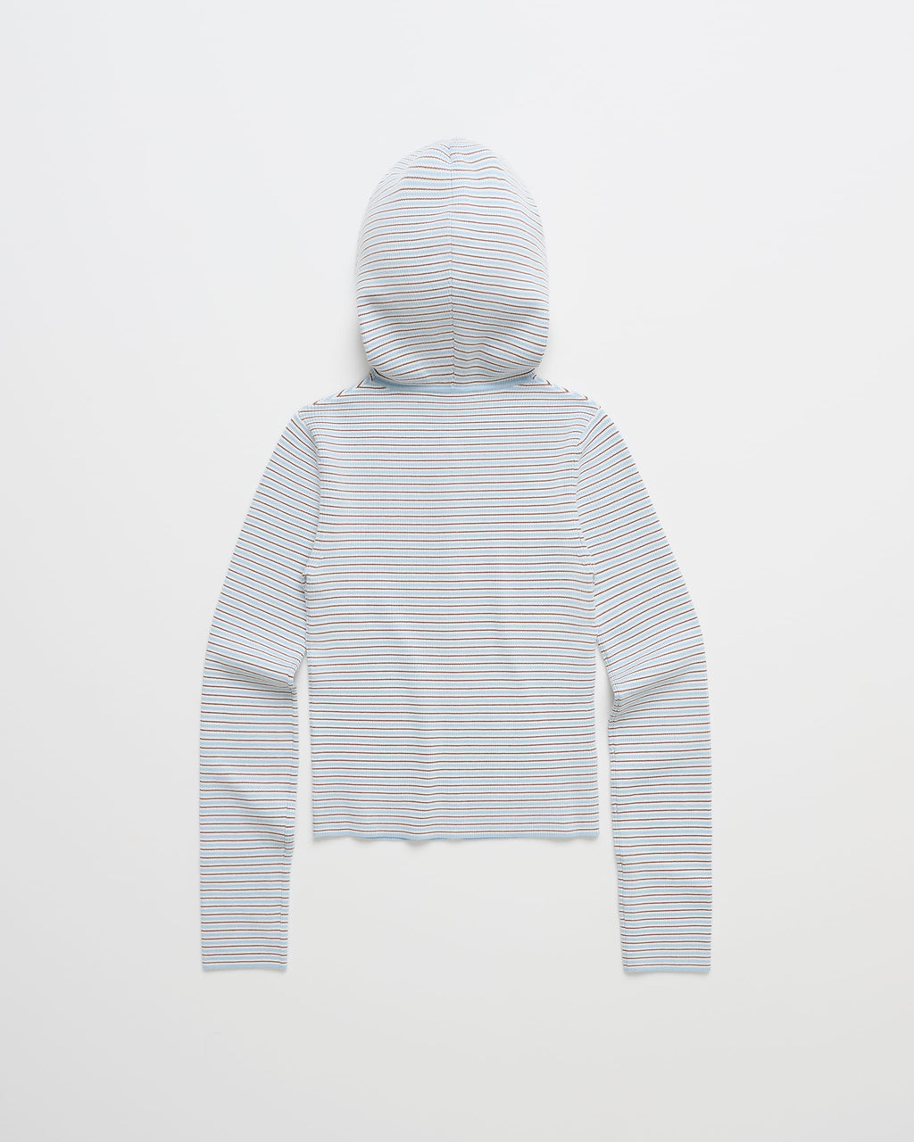Ribbed Knit Hooded Cardigan