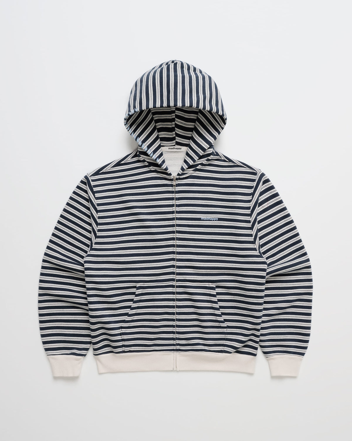 Striped Midweight Fleece Zip Up