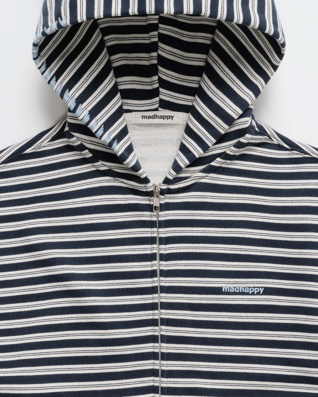 Striped Midweight Fleece Zip Up