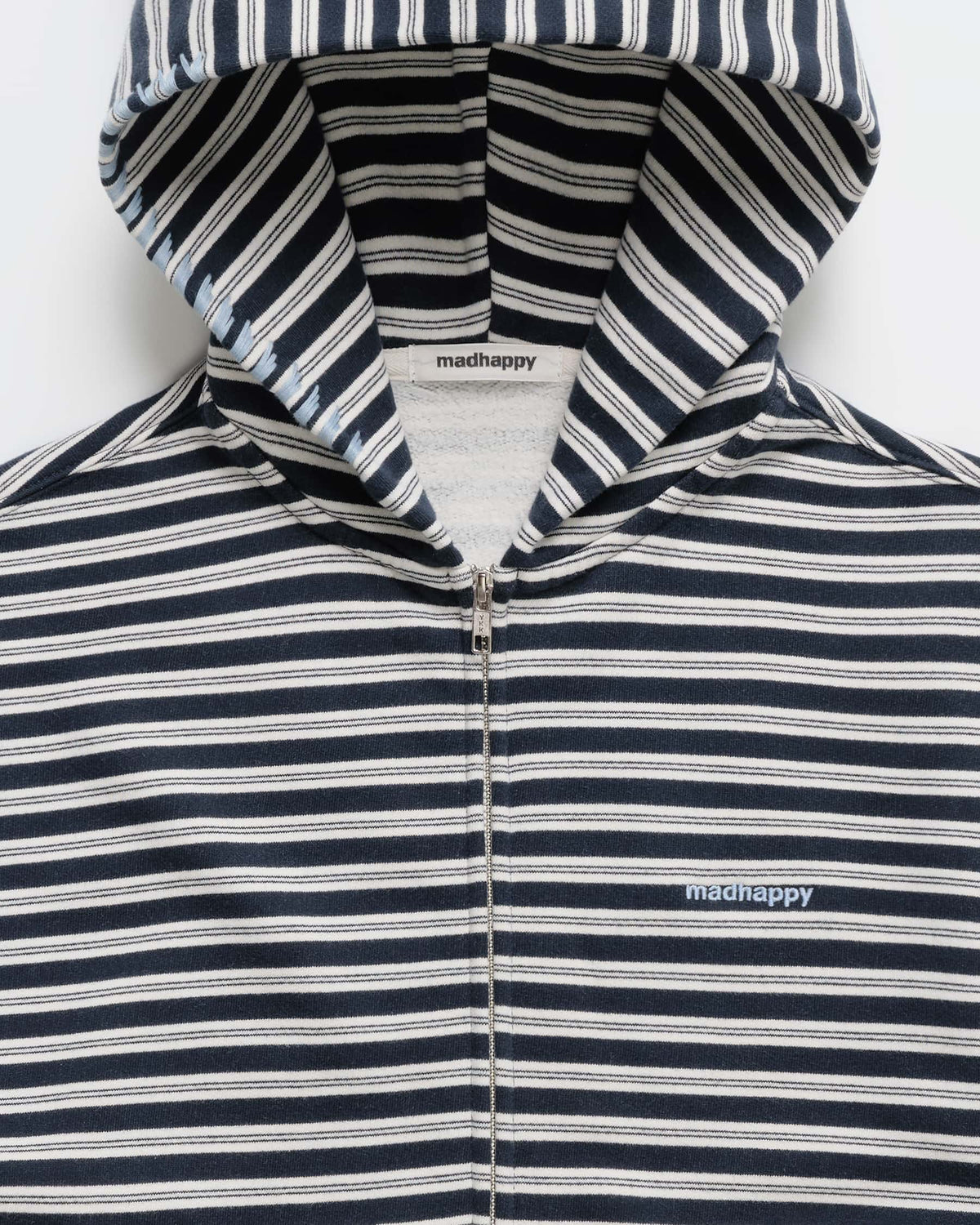 Striped Midweight Fleece Zip Up