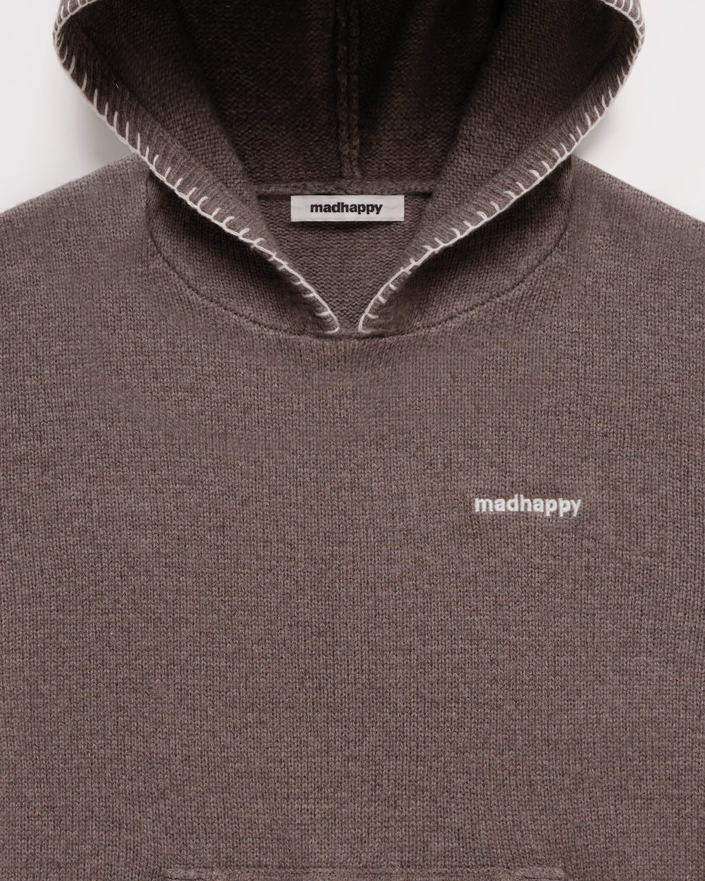 Shrunken Pullover Sweater Hoodie