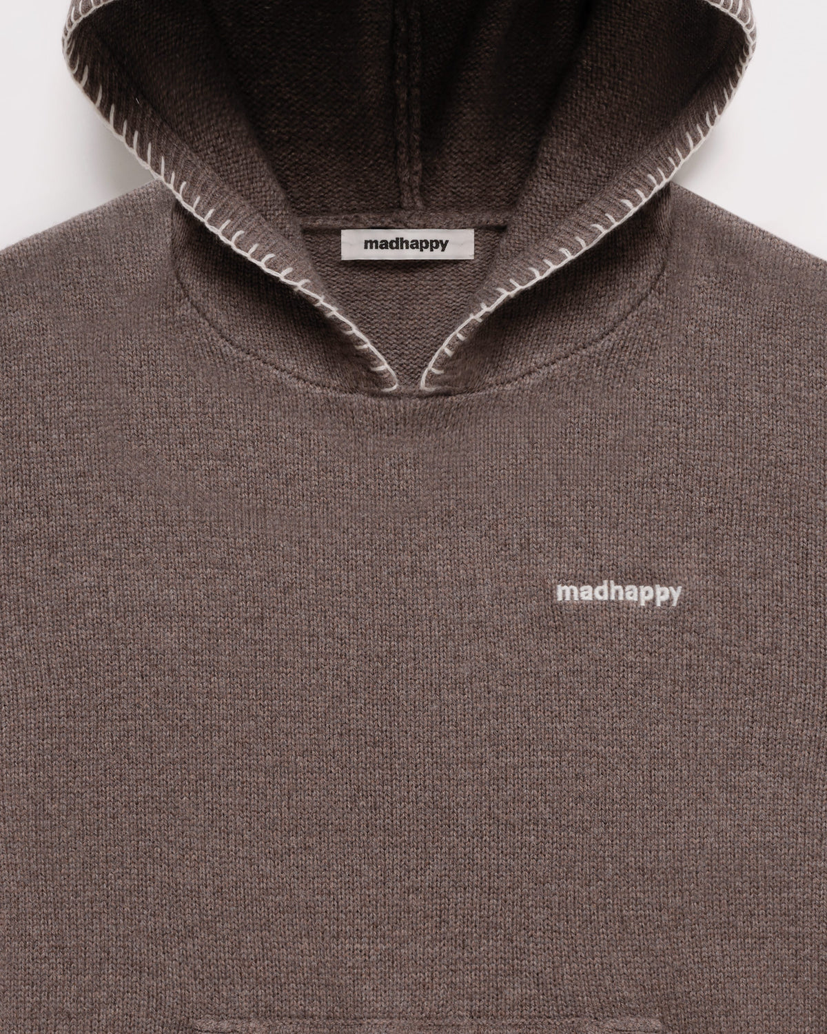 Shrunken Pullover Sweater Hoodie