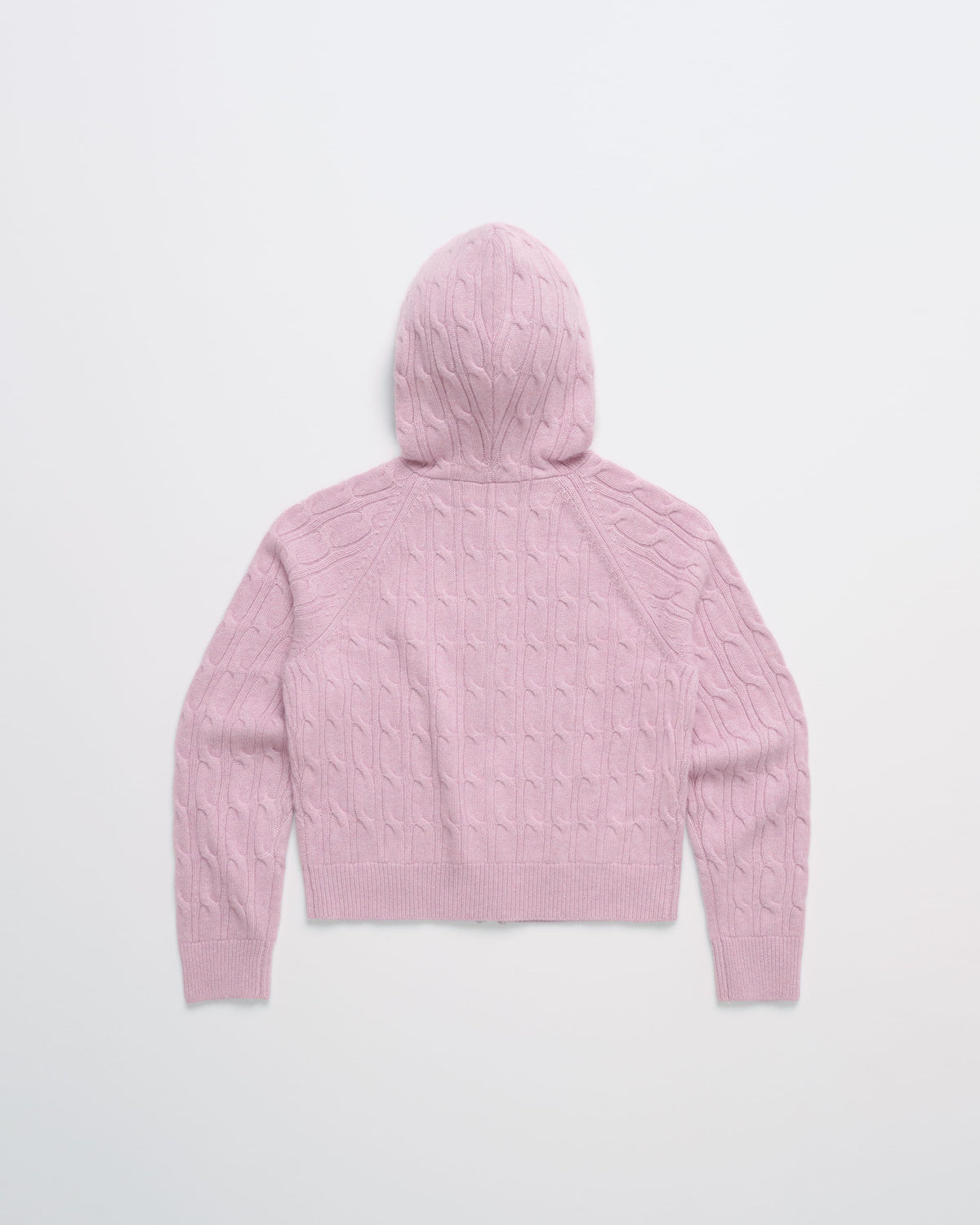 Zip Up Cable Sweater Hoodie