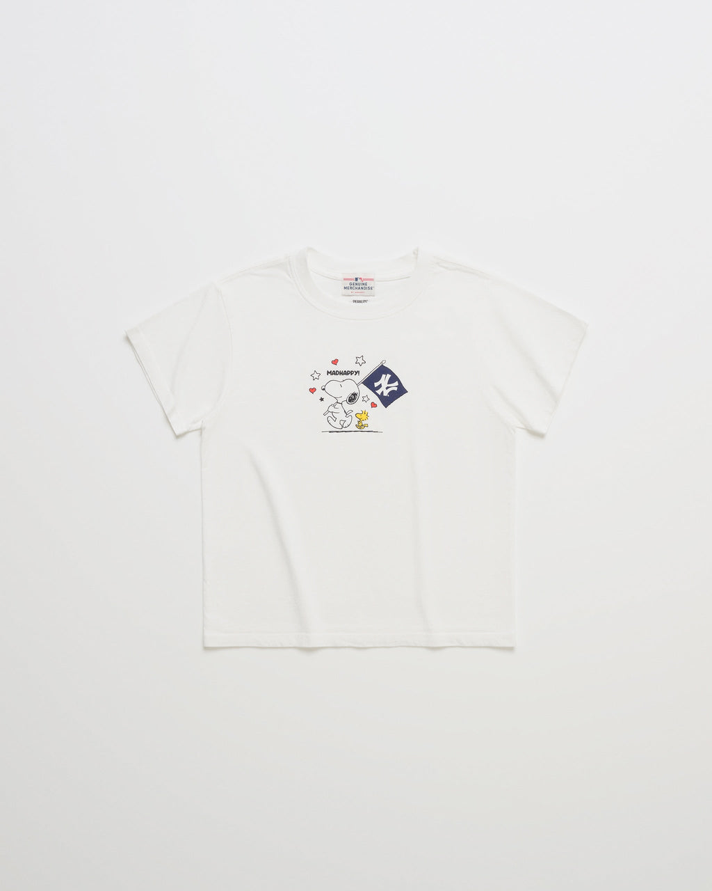Yankees & Peanuts Shrunken Tee