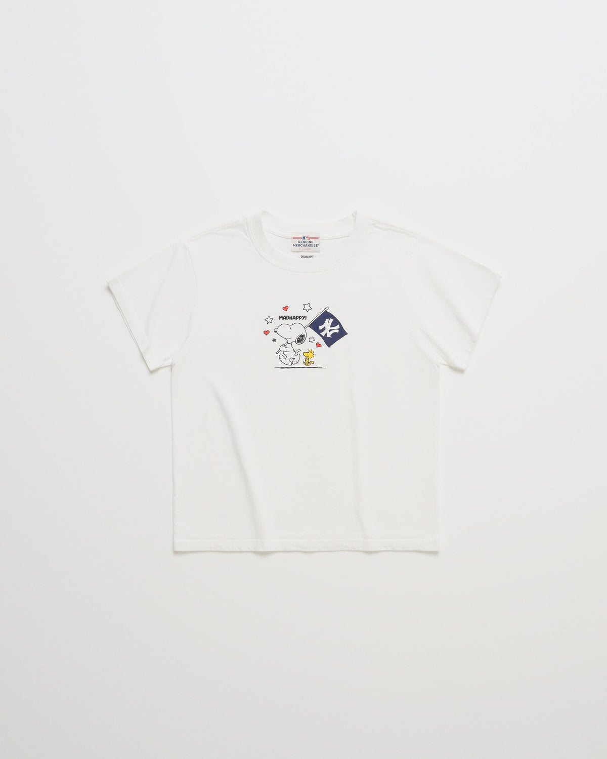 Yankees & Peanuts Shrunken Tee