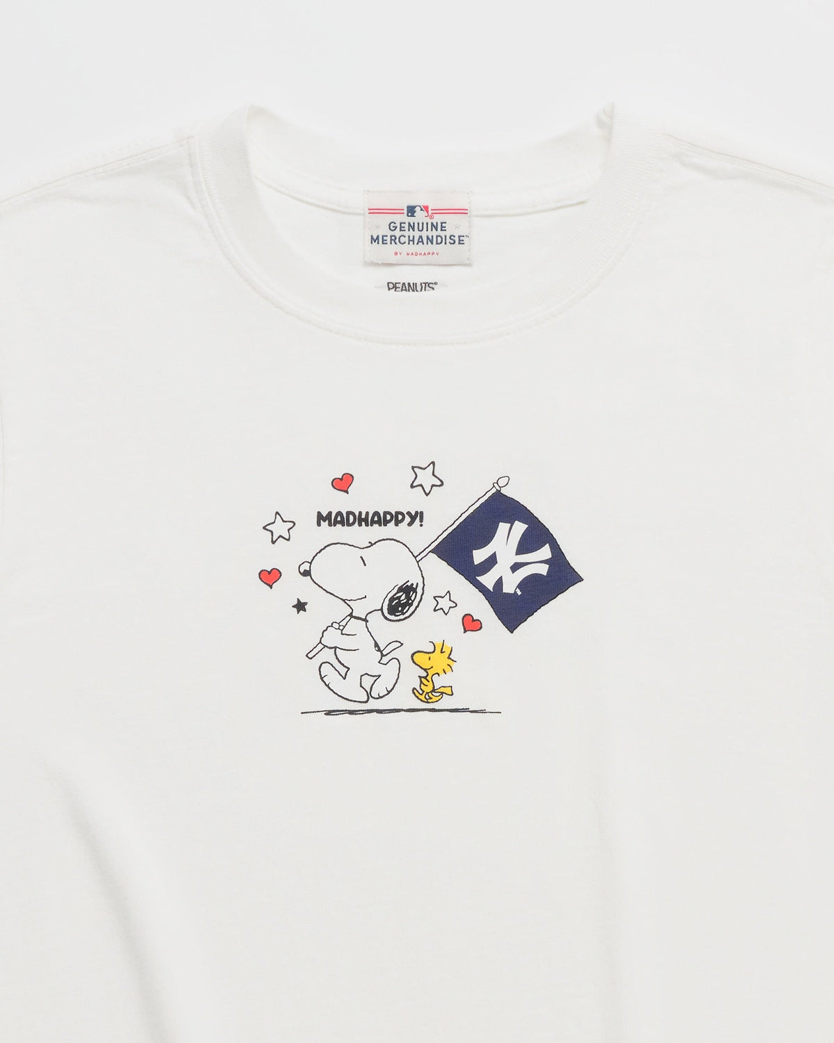 Yankees & Peanuts Shrunken Tee