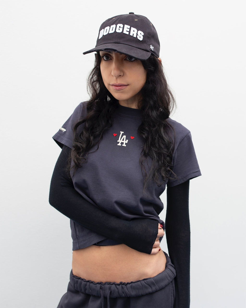 Dodgers Heart Shrunken Tee