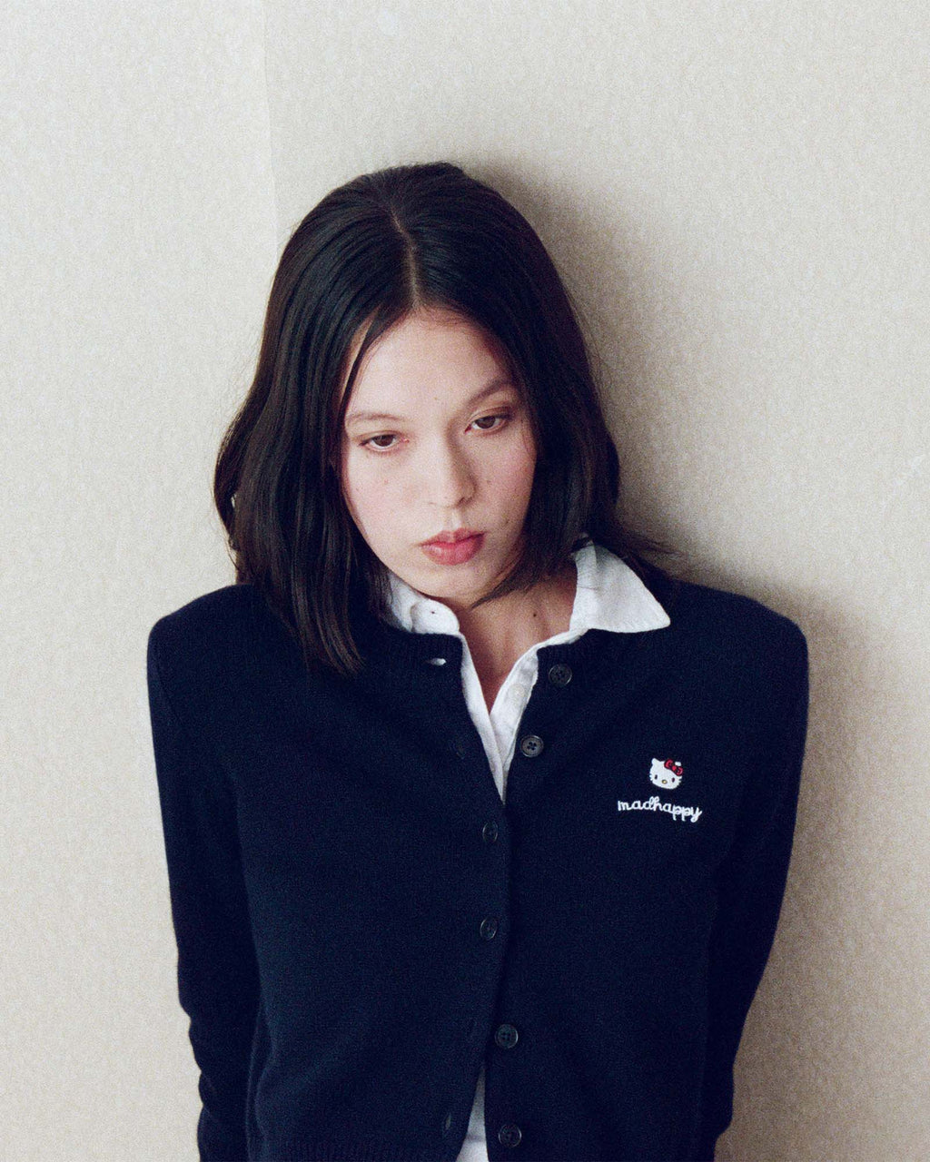 Hello Kitty® Heart Crewneck Cardigan