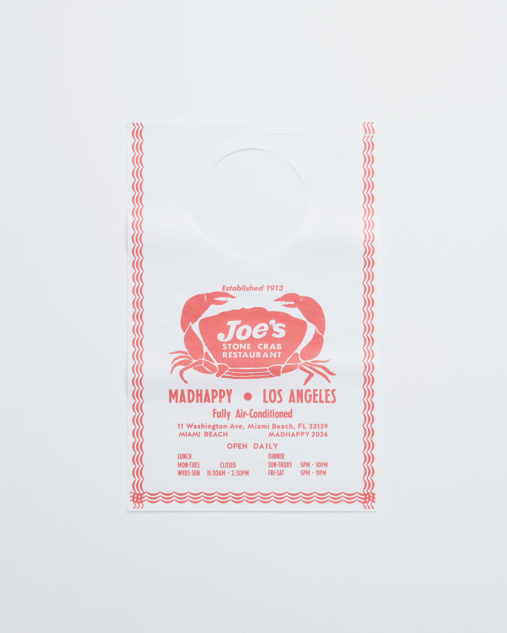 Joe's Stone Crab Bib