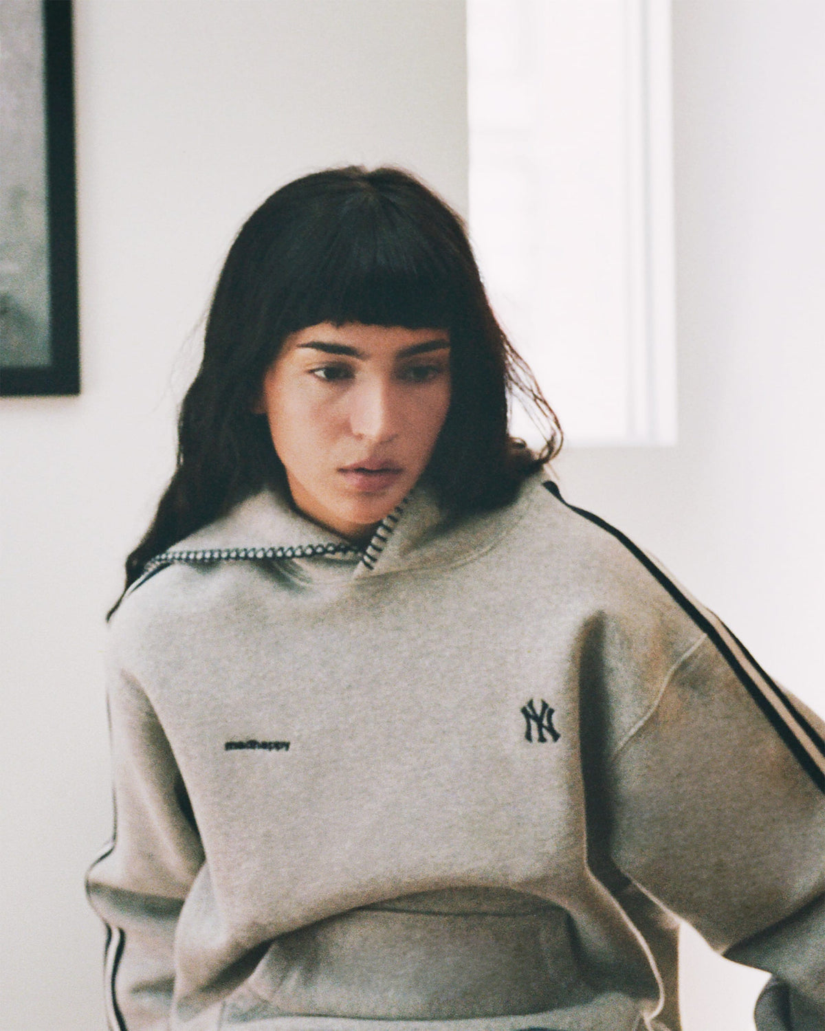 Yankees Stripe Fleece Hoodie
