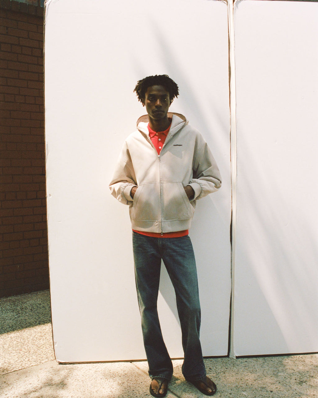 Washed Hooded Jacket